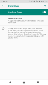 Enable Data Saver in Android to save money